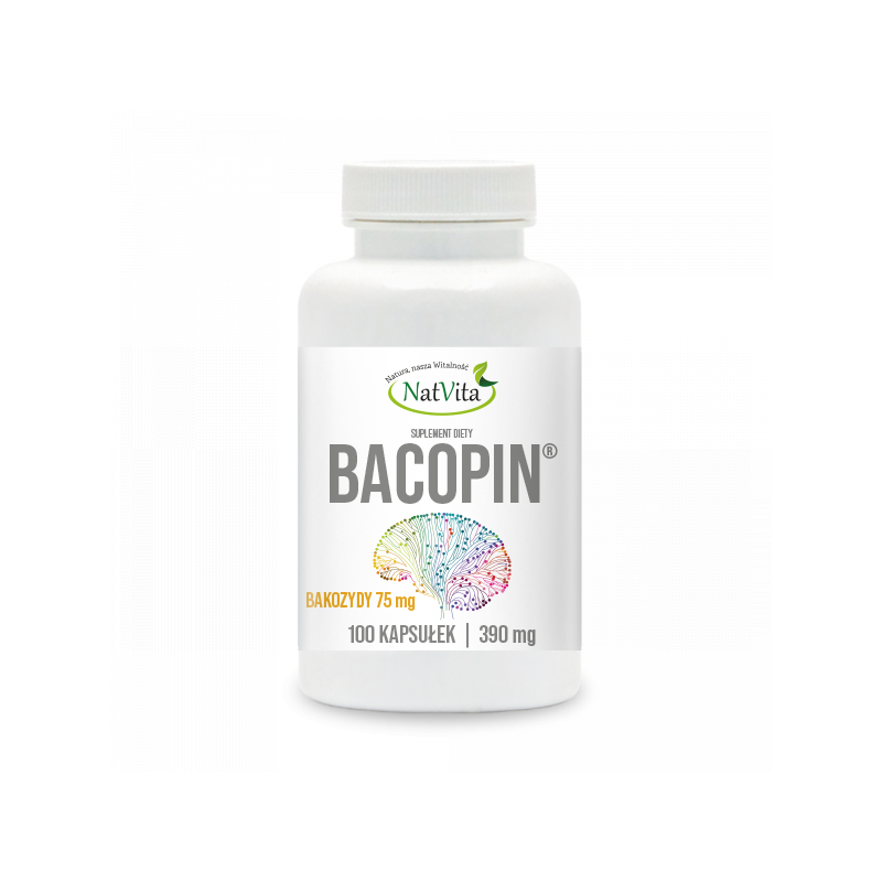 Bacopin ekstrakt 20% bakozydów kapsułki