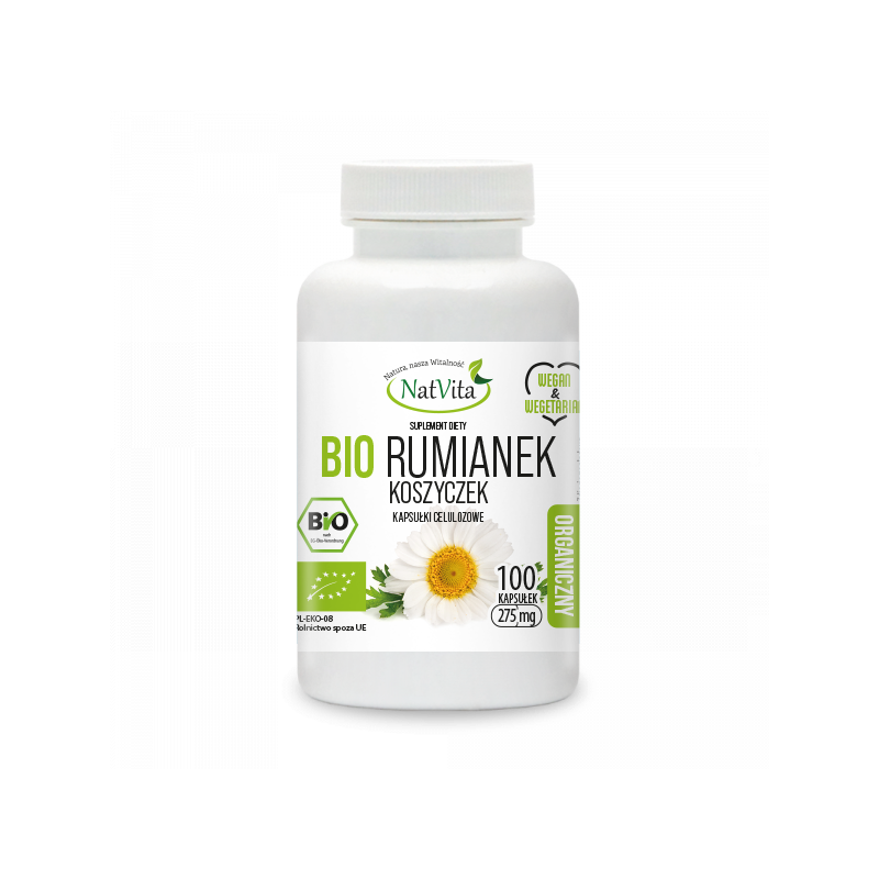 Rumianek BIO koszyczek kapsułki 275mg