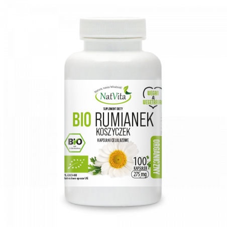 Rumianek BIO koszyczek kapsułki 275mg - zdjęcie produktu