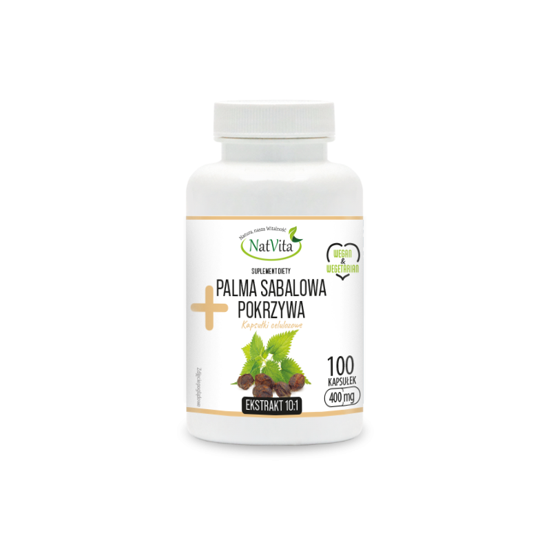 Palma Sabalowa + Pokrzywa ekstrakt kapsułki 400mg