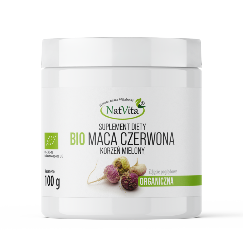 Maca BIO RAW czerwona mielona