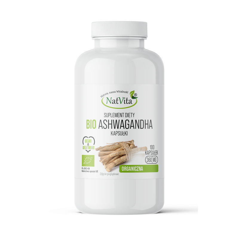 Ashwagandha BIO kapsułki 360mg