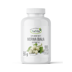Morwa Biała ekstrakt 4:1 kapsułki 550mg