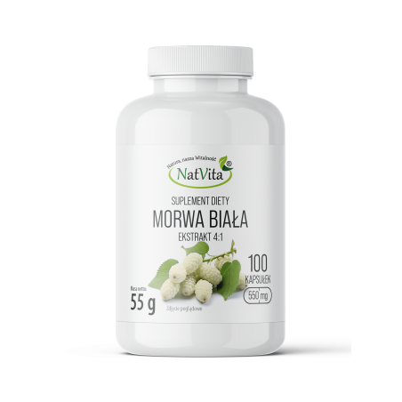 Morwa Biała ekstrakt 4:1 kapsułki 550mg - zdjęcie produktu