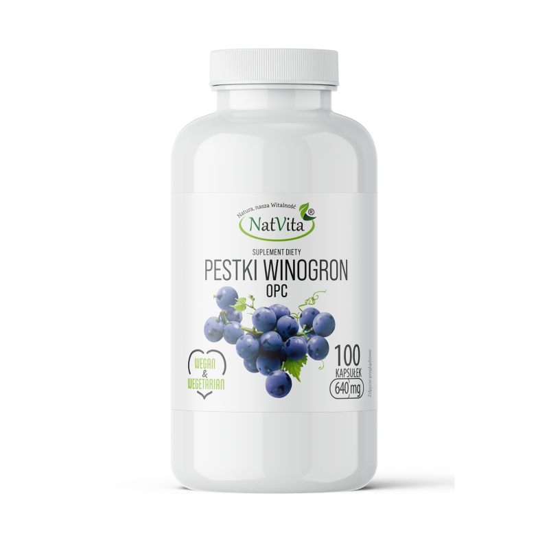 OPC Pestki Winogron kapsułki 640mg