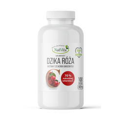Dzika Róża ekstrakt 25:1 70% witamina C kapsułki 600mg