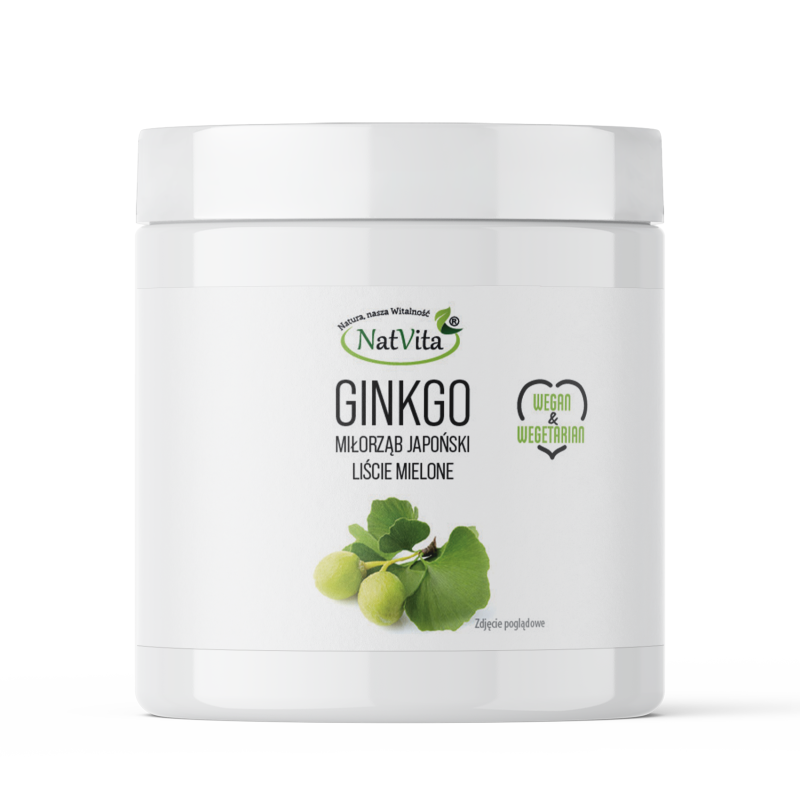 Ginkgo MIłorząb Japoński liście mielone