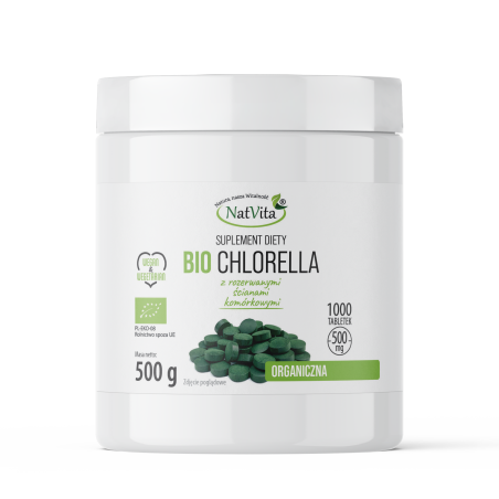 Chlorella BIO tabletki 500mg - zdjęcie produktu