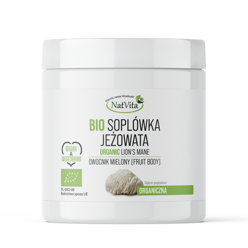 Soplówka Jeżowata BIO grzyb mielony