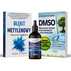BŁĘKIT METYLENOWY 1% Ph.Eur + DMSO 10% + Zestaw Książek