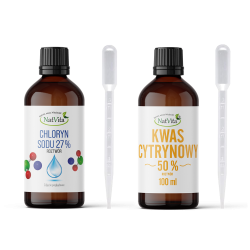 Chloryn Sodu 27% + Kwas Cytrynowy 50%