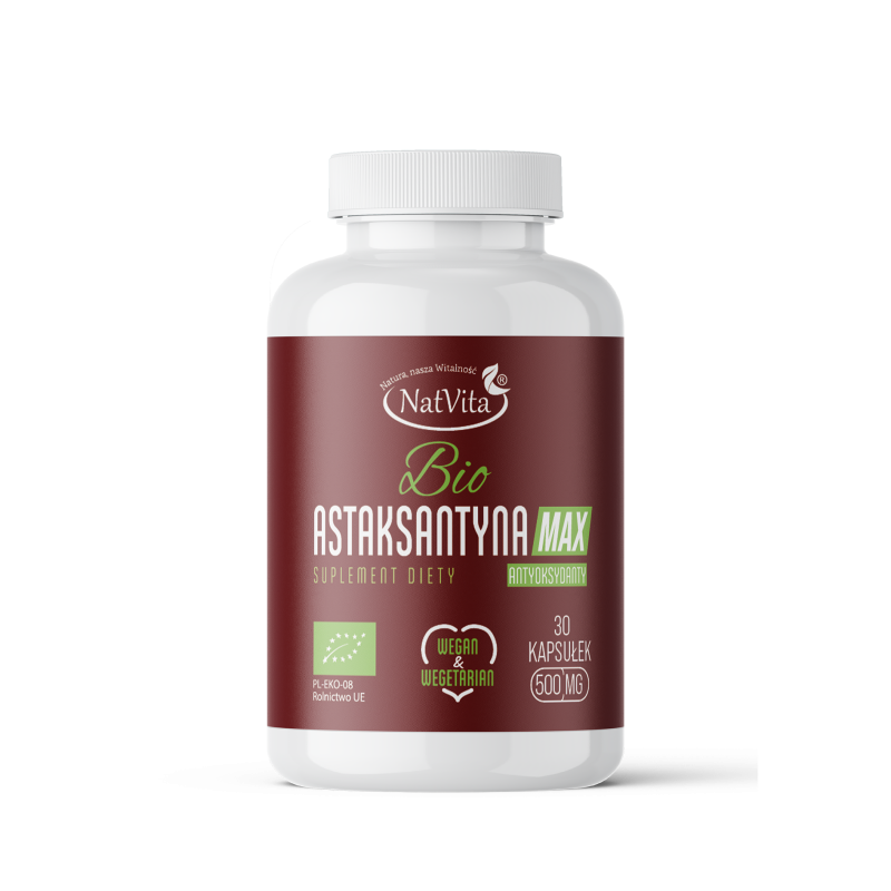 Astaksantyna BIO kapsułki VEGAN 12mg