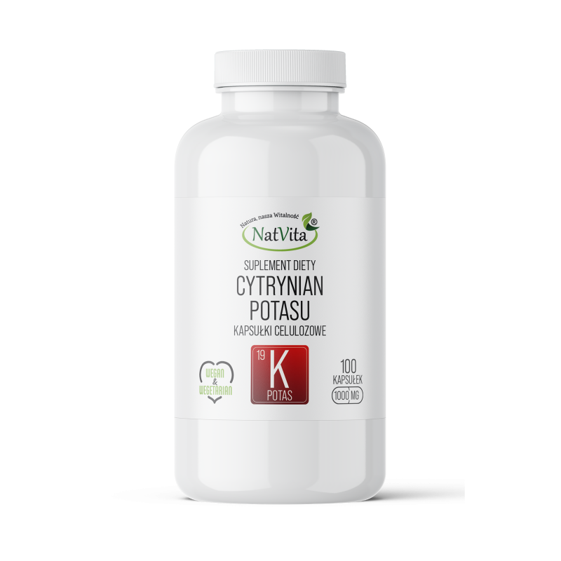 Cytrynian Potasu kapsułki 1000mg