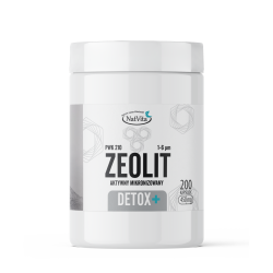 Zeolit Detox Plus 2μm 95% Klinoptylolit PWK 210 kapsułki 450mg