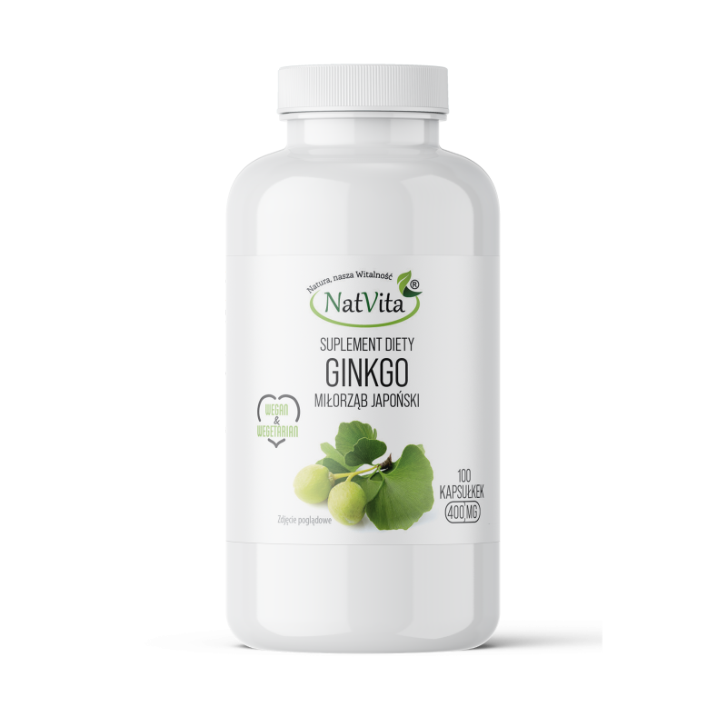 Ginkgo Miłorząb Japoński kapsułki 400mg