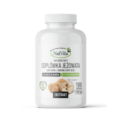 Soplówka Jeżowata ekstrakt 40% beta glukanów kapsułki 300mg