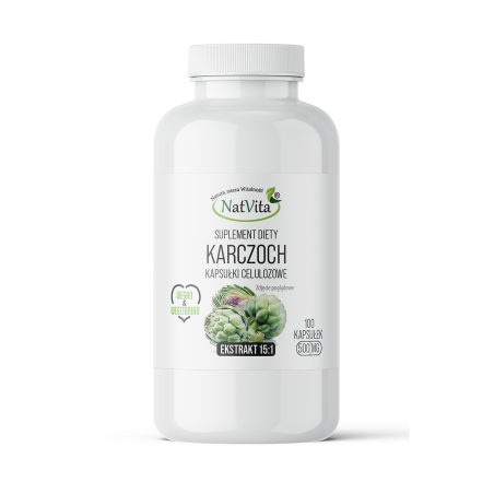 Karczoch ekstrakt 15:1 kapsułki 500mg - zdjęcie produktu