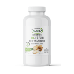 Żeń-Szeń koreański biały BIO kapsułki 500mg