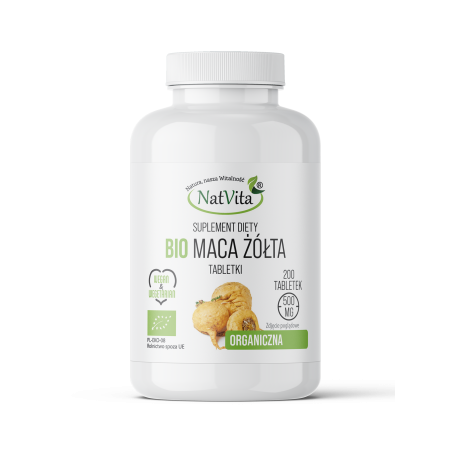 Maca BIO żółta tabletki 500mg