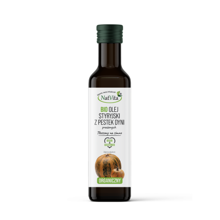 Olej Styryjski z Pestek Dyni BIO zimnotłoczony - zdjęcie produktu