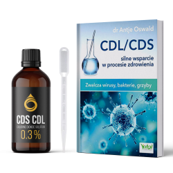 CDL CDS krople 0,3% Roztwór dwutlenku chloru 3000ppm + Książka