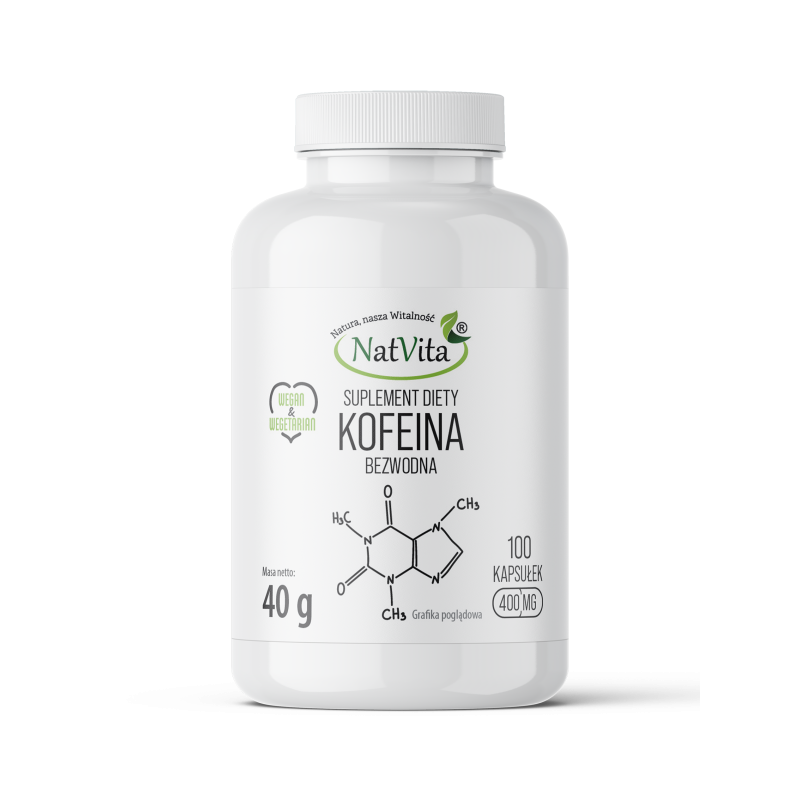 Kofeina bezwodna kapsułki 400mg