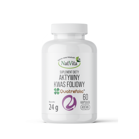 Kwas Foliowy Quatrefolic (aktywny) kapsułki 400mg - zdjęcie produktu