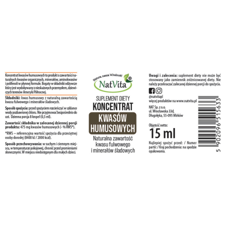 Koncentrat kwasów humusowych w płynie - zdjęcie produktu