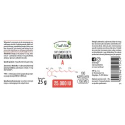 Witamina A 25.000 IU softgel