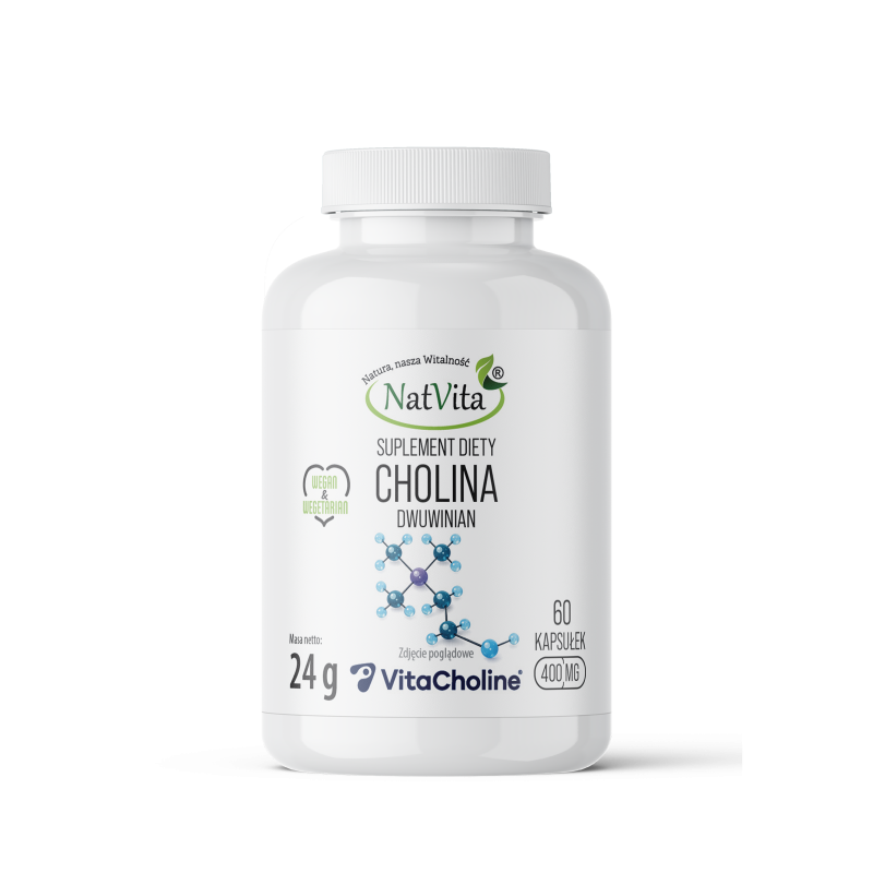 DWUWINIAN CHOLINY (CHOLINA L(+) BITARTRATE) kapsułki 400mg