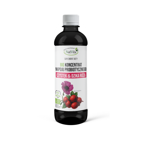 Koncentrat BIO napoju probiotycznego Czystek i Dzika Róża - zdjęcie produktu