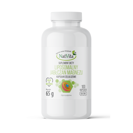JABŁCZAN MAGNEZU liposomalny kapsułki 650mg - zdjęcie produktu