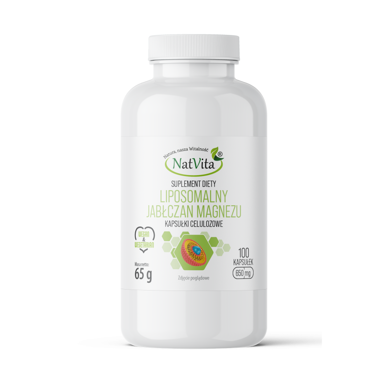 JABŁCZAN MAGNEZU liposomalny kapsułki 650mg