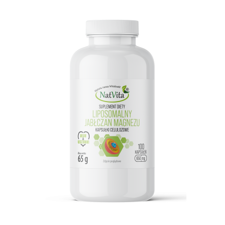 JABŁCZAN MAGNEZU liposomalny kapsułki 650mg - zdjęcie produktu