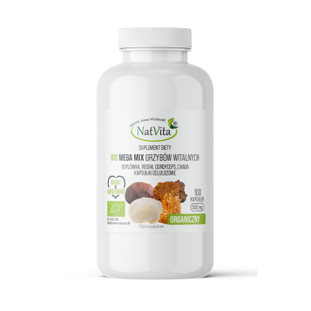 Grzyby Witalne BIO MEGA MIX kapsułki 500mg - zdjęcie produktu