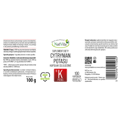 Cytrynian Potasu kapsułki 1000mg