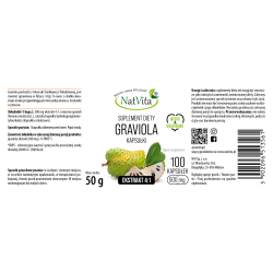 Graviola owoc ekstrakt 4:1 kapsułki 500mg
