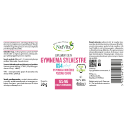 Gymnema Sylvestre Gurmar ekstrakt 25% kapsułki 500mg