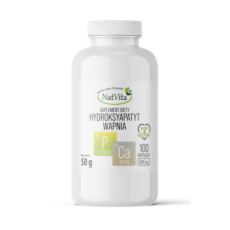 Hydroksyapatyt wapnia kapsułki 500mg - zdjęcie produktu