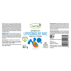 NAC N-ACETYLO-L-CYSTEINA liposomalny kapsułki 645mg