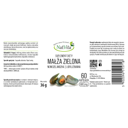 MAŁŻA ZIELONA NOWOZELANDZKA kapsułki 600mg