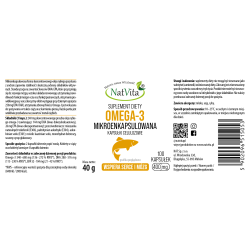 OMEGA 3 Mikroenkapsulowana DHA EPA 360 kapsułki 400mg
