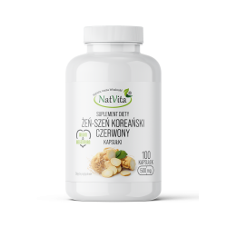 Żeń-Szeń koreański czerwony kapsułki 500mg