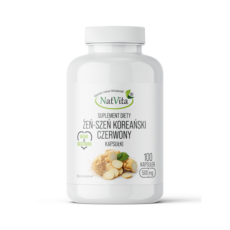 Żeń-Szeń koreański czerwony kapsułki 500mg