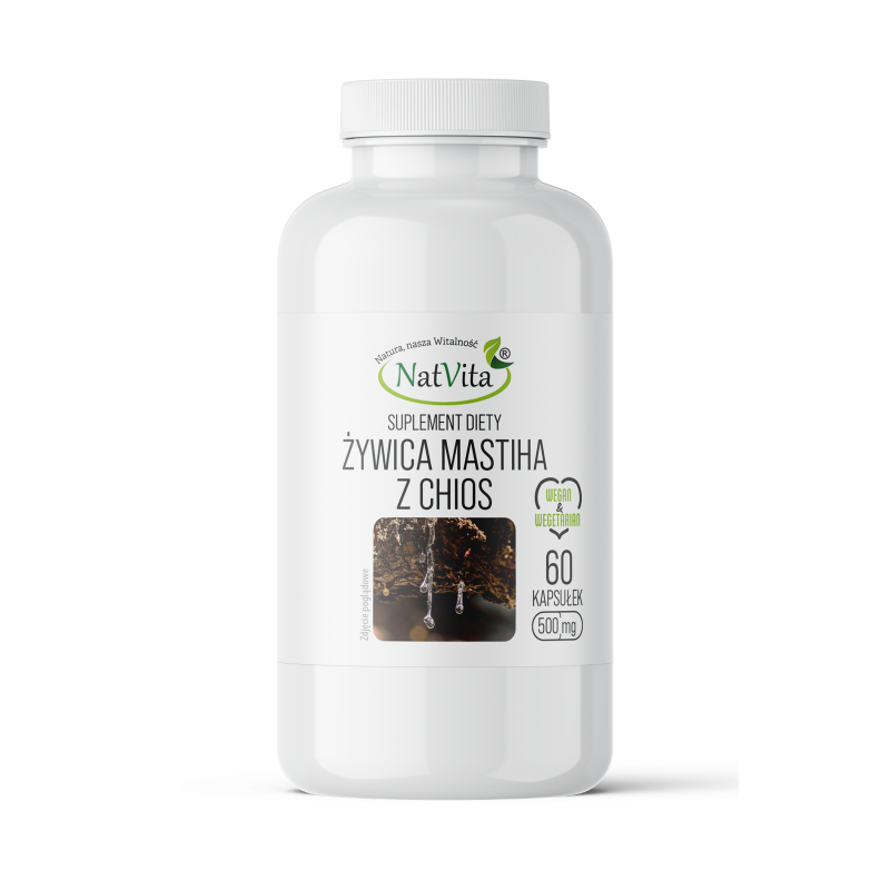 Chios Mastika żywica z drzewa pistacji kleistej kapsułki 500mg