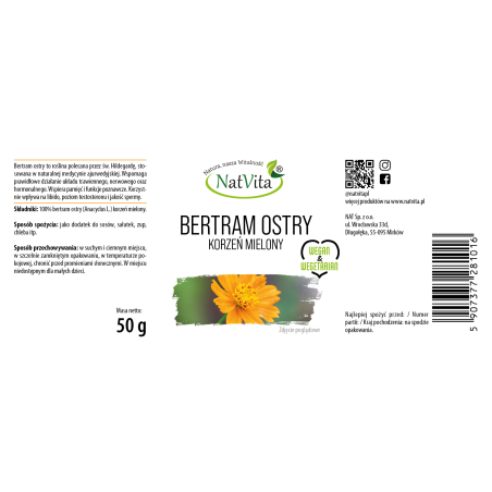 Bertram Ostry korzeń mielony - zdjęcie produktu