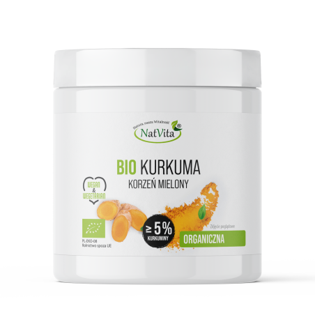 Kurkuma BIO korzeń mielony 5% kurkuminy - zdjęcie produktu
