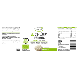 Soplówka Jeżowata BIO grzyb mielony