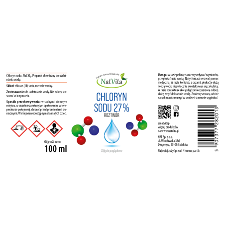 Chloryn sodu NaClO2 27% - zdjęcie produktu