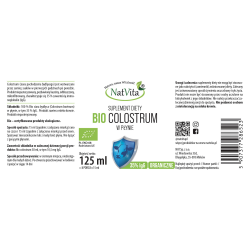Colostrum BIO w płynie 125ml IgG (Immunoglobuliny) 35%